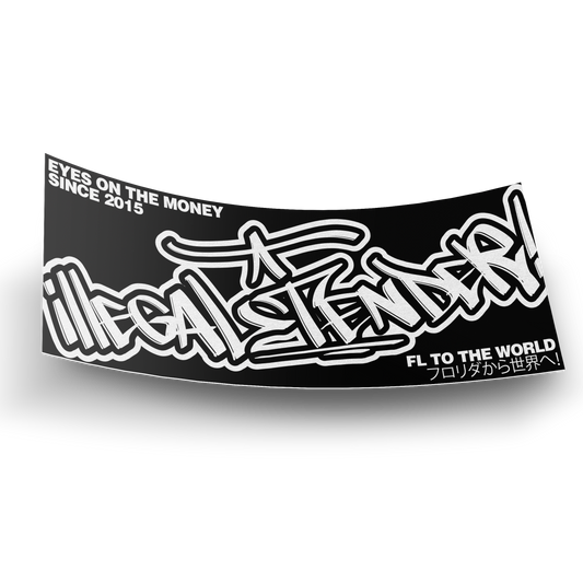 Tag Slap Sticker White/Black